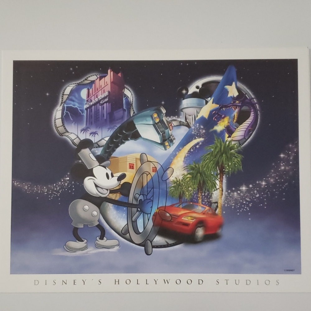 Disney World 4 Park Lithograph Set